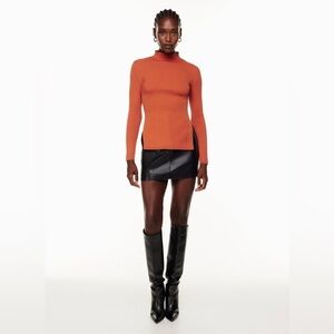 Babaton Aritzia Sculpt Knit Tie-Back Long-sleeve